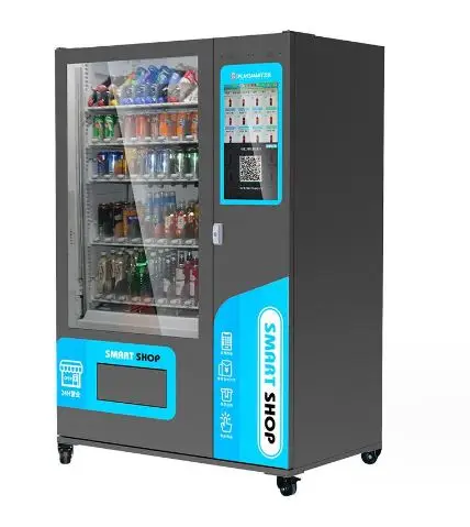 outdoor self serve self-service ice maker and pure purified water vending machine with auto bagging for drinking water