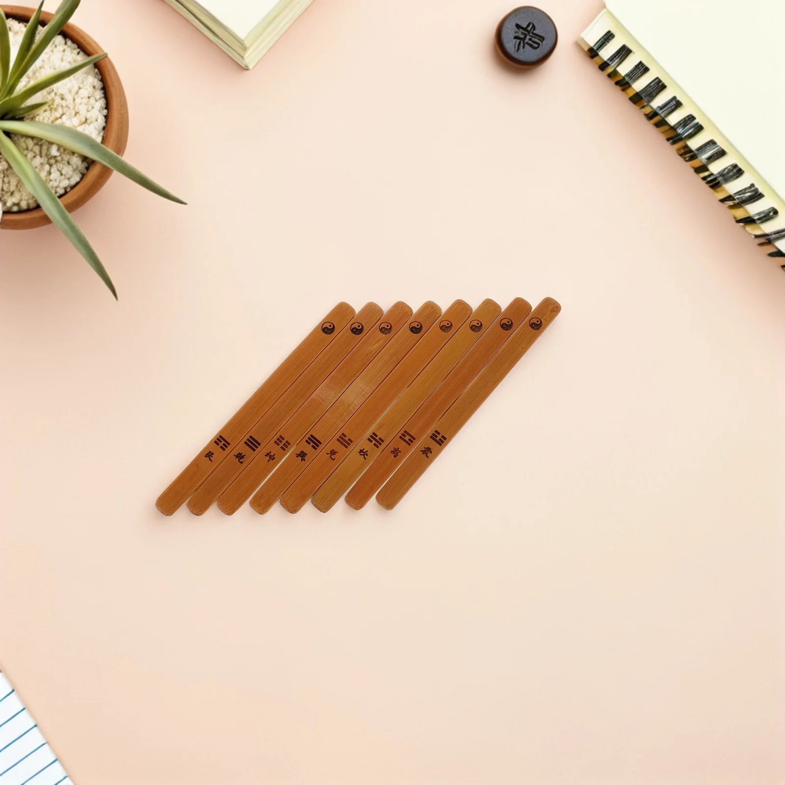 

16Pcs Chinese Divination Sticks Hand-Polished Bamboo Fortune Telling Props for Home Temple Use Divination Supplies Mystic