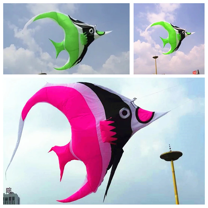 

free shipping fish kite flying soft kites parachute kite for adults kites string flying windsurf inflatable flying toy big kite