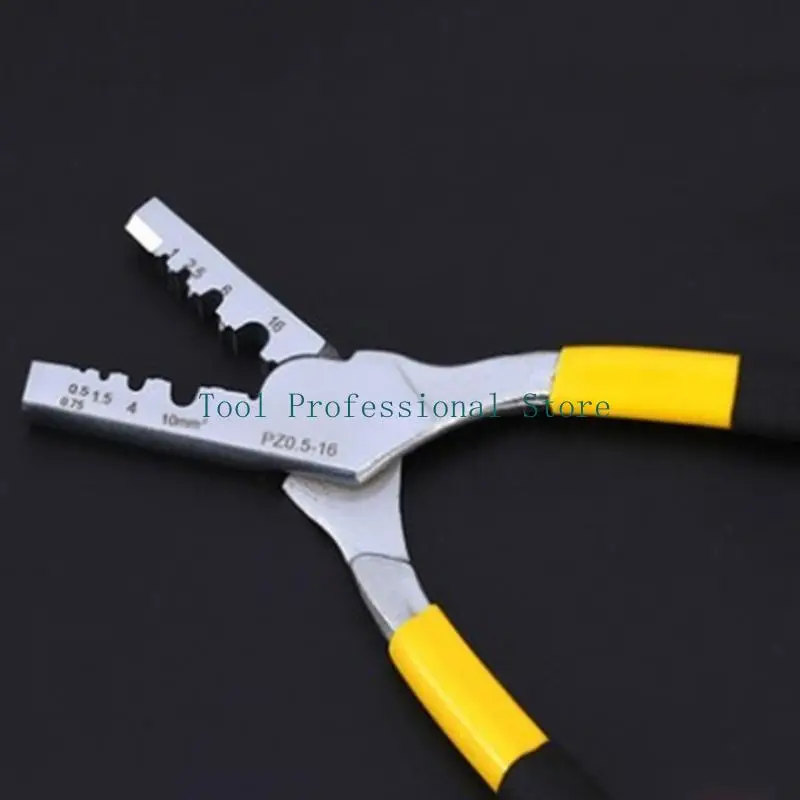 

57QF PZ0.5-16 Wire Crimping Pliers For Ferrules Terminals Crimping Capacity 0.5-16mm2