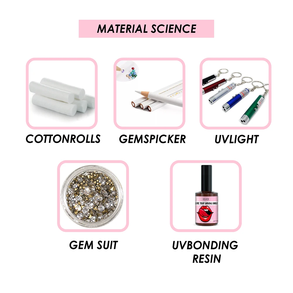 

Набор ювелирных изделий «сделай сам» с драгоценным камнем, зубцами из алмазов, декоративными зубцами