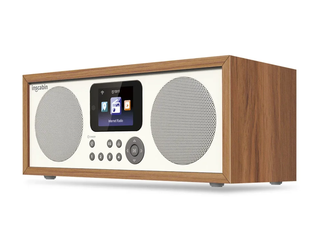 Dual channel home decoration wooden network radio IR Radio with spotify/Bluetooth potential para el hogarkawaii room