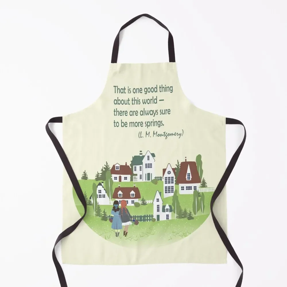 

Avonlea, Anne of Green Gables, Kindred Spirits Art lm montgomery quote Book Lover gift Best friend poster Apron