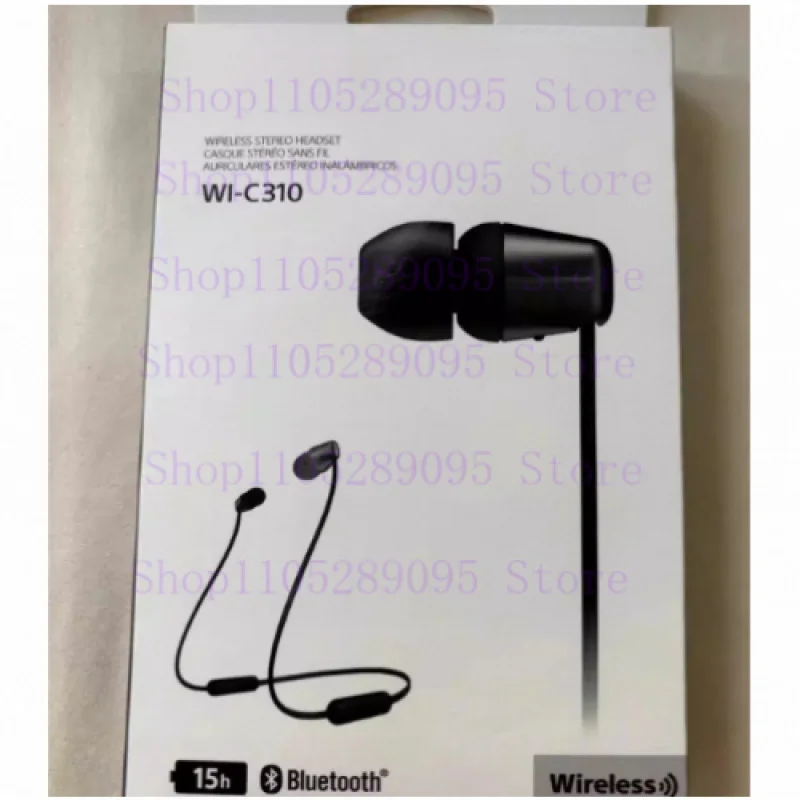 For Sony WI-C310 Bluetooth Wireless In-Ear Headphones with Mic, up to 15h battery