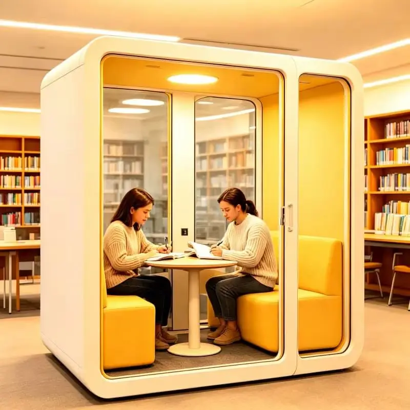 Acoustic Phone Booth Soundproof Work Pod Single Person Office Cabin For Interview Private Call Focus Work Customized
