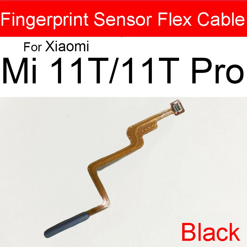 Fingerprint Sensor Touch ID Connector Flex Cable with Power Button For Xiaomi Mi 10T 11T Pro Mi 11 Lite M2101K9G Repair Parts