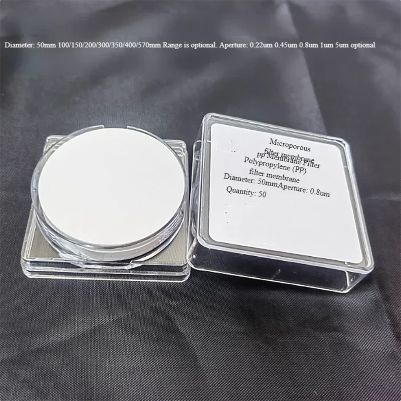PP polypropylene microporous filter membrane suction filtration membrane acid and alkali resistant organic 50mm100mm*0.22 0.45um