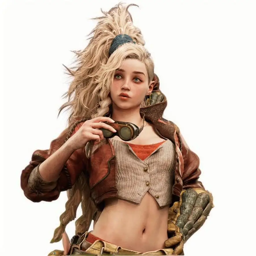 Monster Hunter Wilds Gemma Cosplay Wig Adult Size Synthetic Hair for Anime Costume Party
