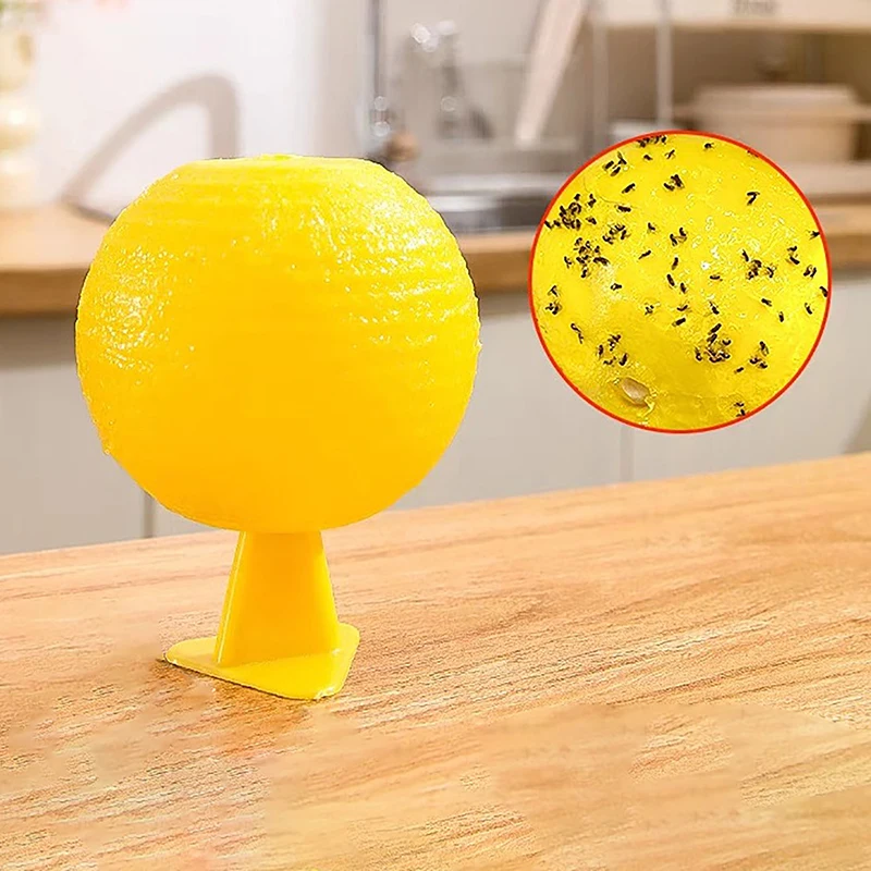 Fruit Fly Traps Flying Insects Traps Ball Sticky Traps Effective Fly Catcher Killer Fruit Fly Killer Catching Fruit Insects