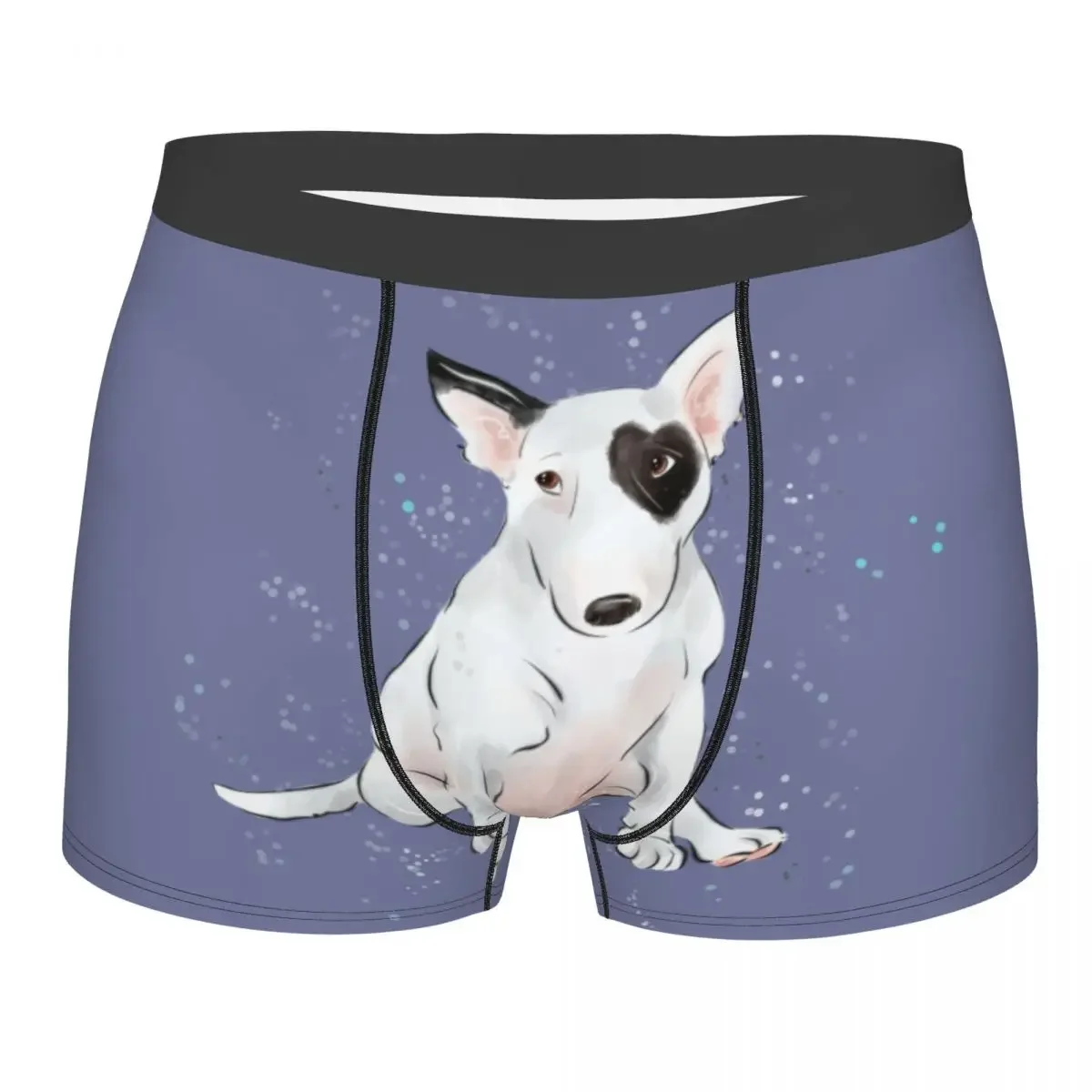 English Bull Terrier Dog Boxer Shorts For Homme 3D Printed Male Cute Puppy Underwear Panties Briefs Soft Underpants