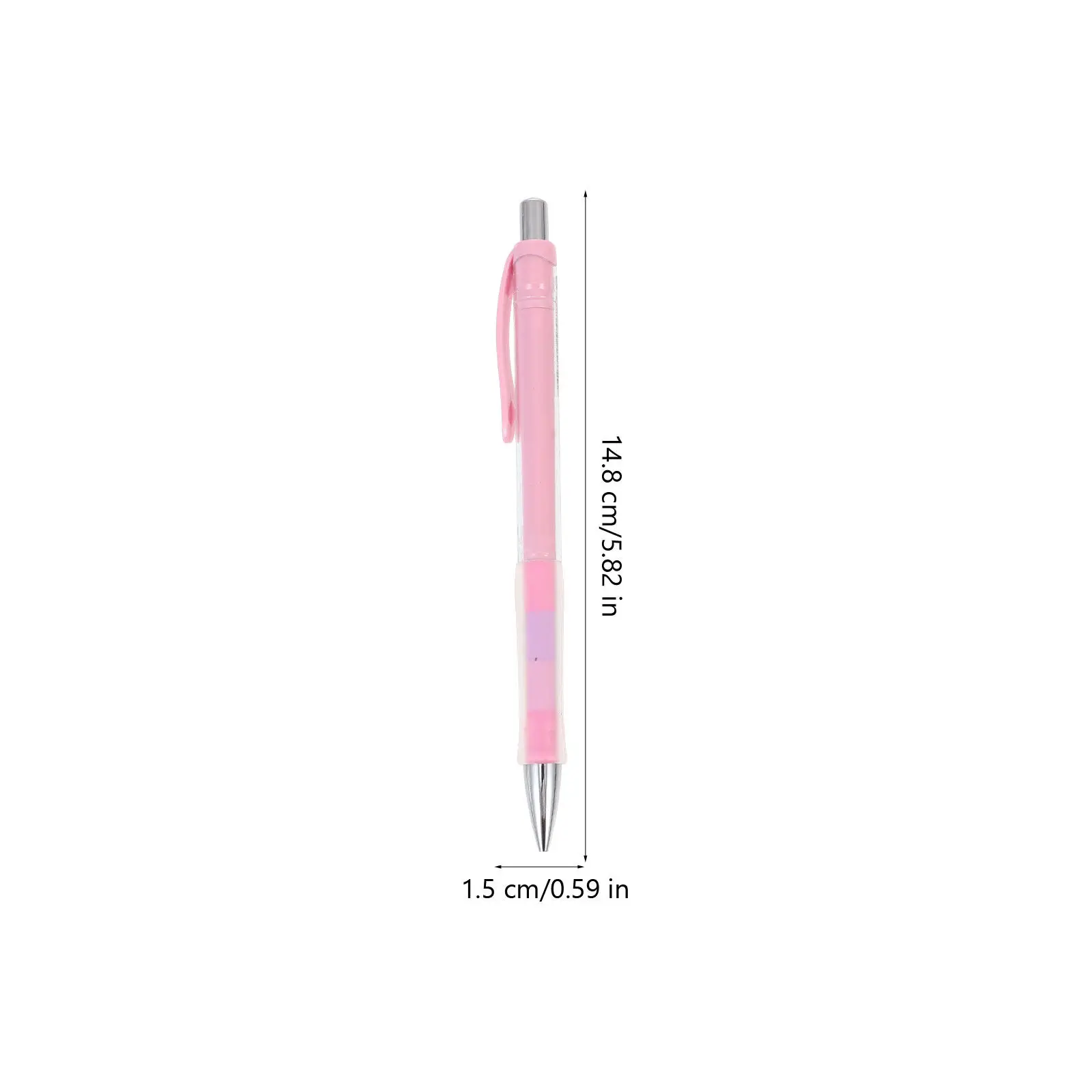 4Sets 0.7mm Mechanical Pencil Propelling Pencil for Students Office Writing Smooth Fluent Easy Press Button Transparent Design