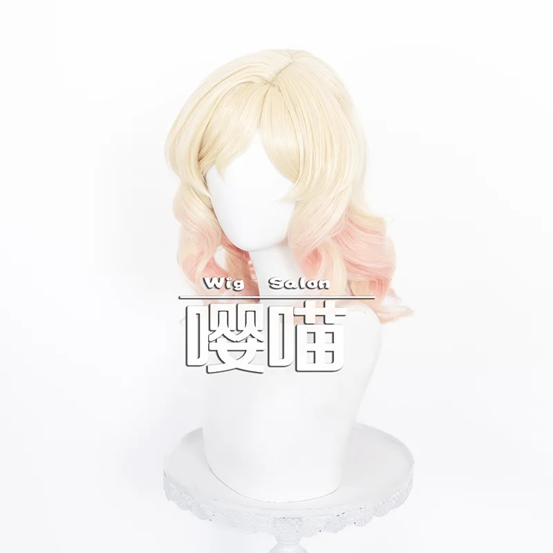Game Identity V Perfumer Lico Cosplay Wig Truth&inference Vera Nair Blonde Pink Roman Curly Wig Heat Resistant Wigs