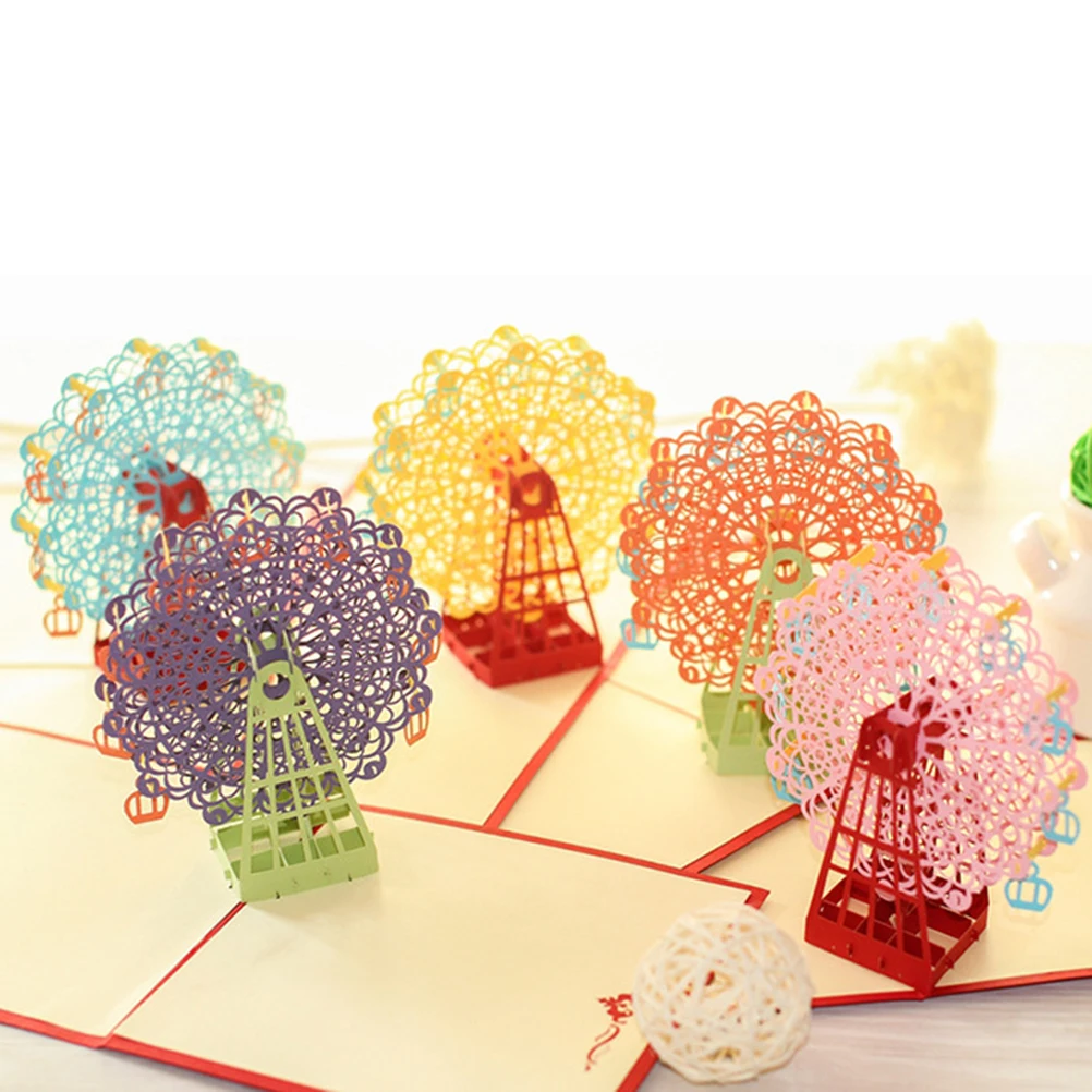 

Greeting Card，Party Card Ferris Wheel Card Ferris Wheel Greeting Card