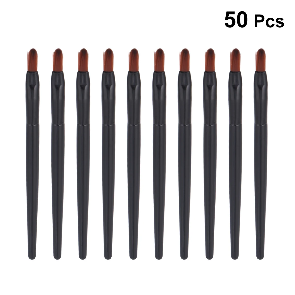 50 قطعة فرشاة الشفاه الجمال أحمر الشفاه قضيب ماكياج للاستعمال مرة واحدة لمعان متعددة الأغراض السفر المنزل استخدام آمن صحي