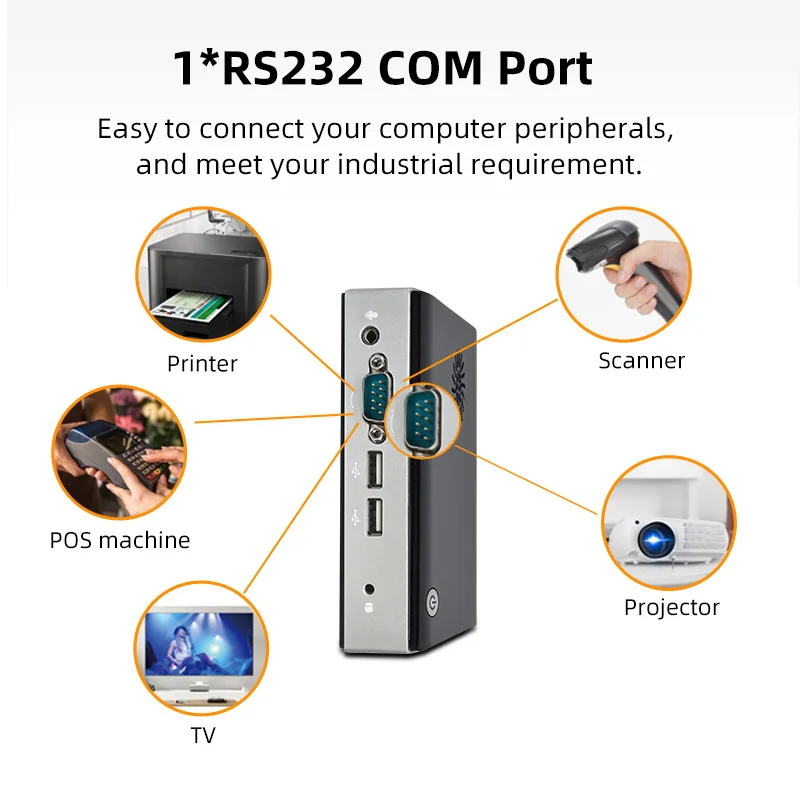 كمبيوتر جيب صغير Windows10 N2840 ثنائي النواة 4 جيجا بايت رام 64 جيجا بايت Ssd واي فاي Rj45 جيجابت لان كمبيوتر صغير #3