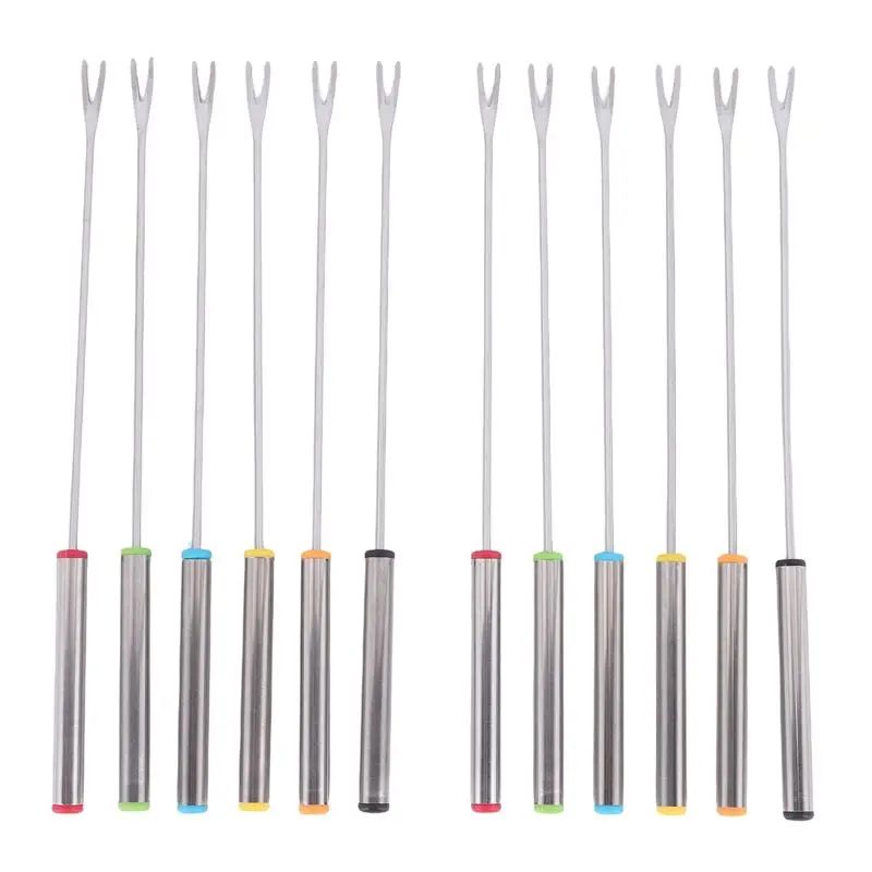 

Fondue Cheese Sticks Fondue Set For Maker Swiss Cheese, Stainless Steel Fondue Forks Marshmallow Roasting-A21R