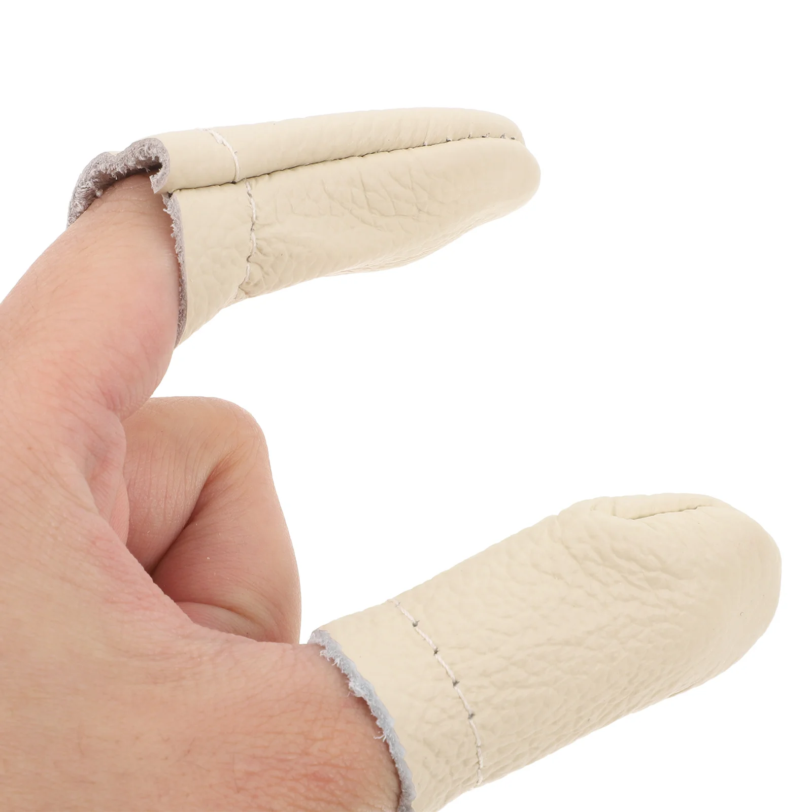 10 أزواج من واقيات الأصابع متينة قابلة للتنفس وناعمة ومرنة لأغطية الأصابع للخياطة والحياكة والحرف اليدوية