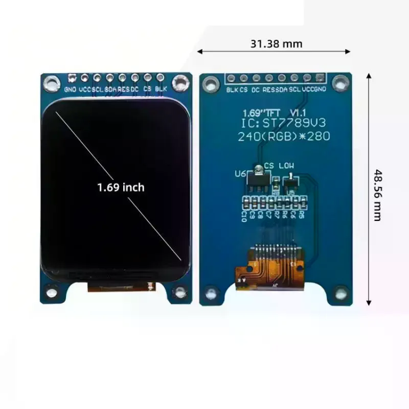 1.69 TFT LCD IPS Color Display Screen Module 1.69