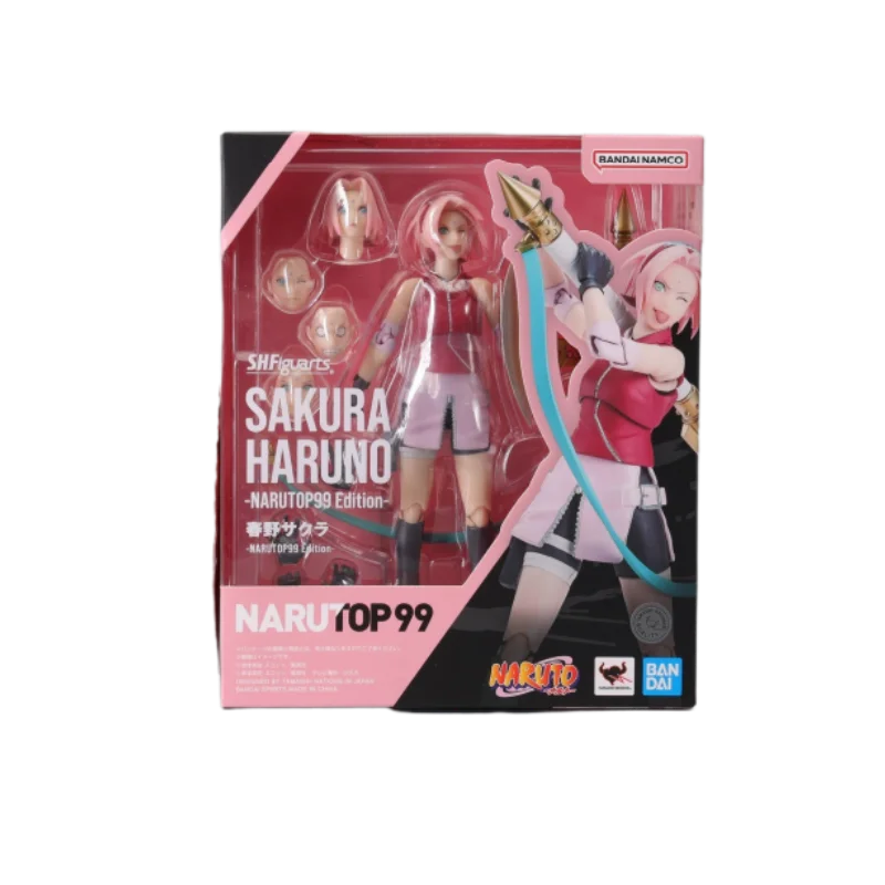 Echte Bandai Naruto Shf Haruno Sakura Anime Actiefiguren Modelfiguur Speelgoed Verzamelgeschenk Voor Speelgoed Hobby 'S Kinderen