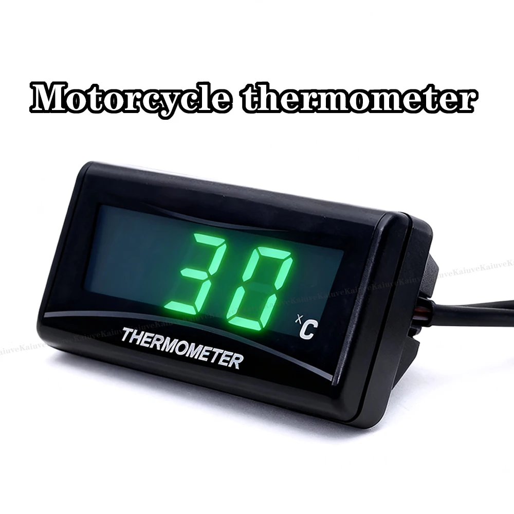 

KAIUVE Water Temperature Gauge Mini Meter Thermometer Moto Universal For XMAX300 250 NMAX155 CB400 CB500X Sensor Accessories