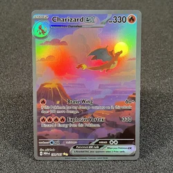 Pokémon Holo Kartları MEW Iono Scarlet&Violet Flashfire Plazma Fırtına Uçan Pikachu Charizard Folyo Özelleştirilmiş Kartlar PTCG PROXY