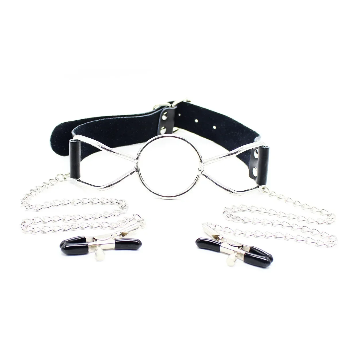 ของแท้หนังผลิตภัณฑ์ปาก Gag O แหวน Gag เกมเพศ Restraint Bondage Slave Fetish ปาก Gag Harness เพศของเล่นสําหรับผู้หญิง