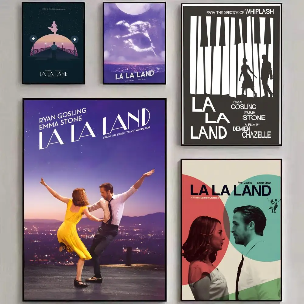 Musikfilm La La Land Poster, Wandkunstdruck, geeignet für Wohnzimmer, Schlafzimmer, Bar, Salon, Heimdekoration, Geschenk