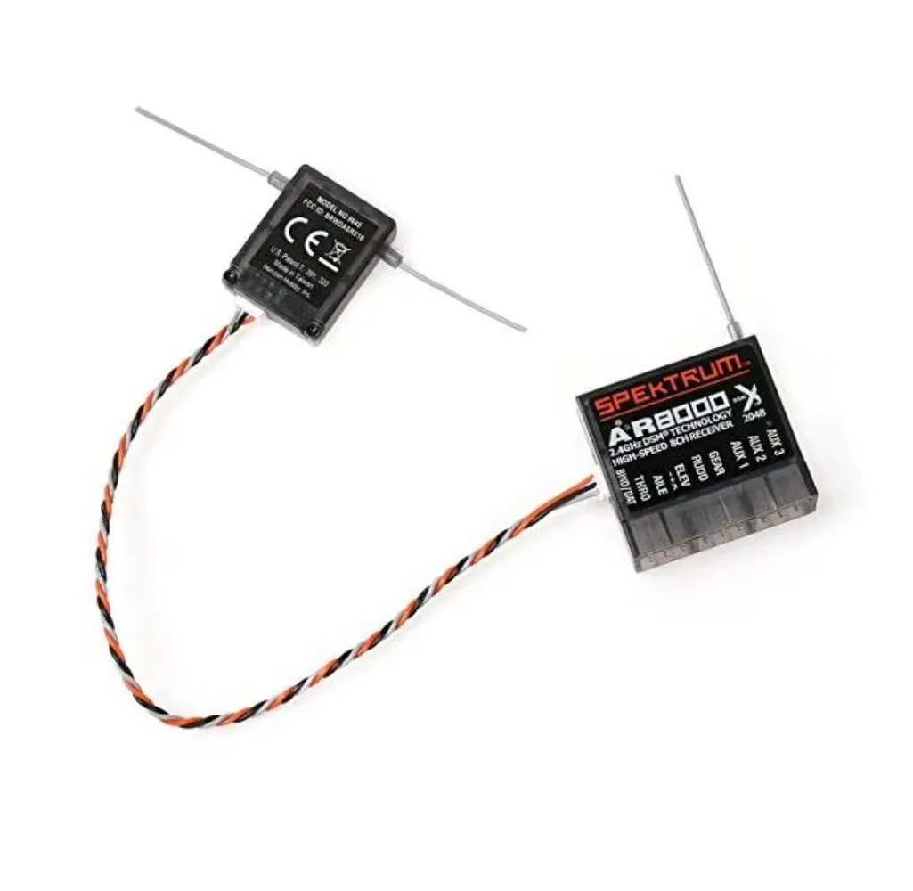 AR8000 2.4GHz 8CH Receiver Support DSM2 DSMX W/ Extended Satellite for JR Spektrum DX7s DX8 DX9 Dx18 Transmitter