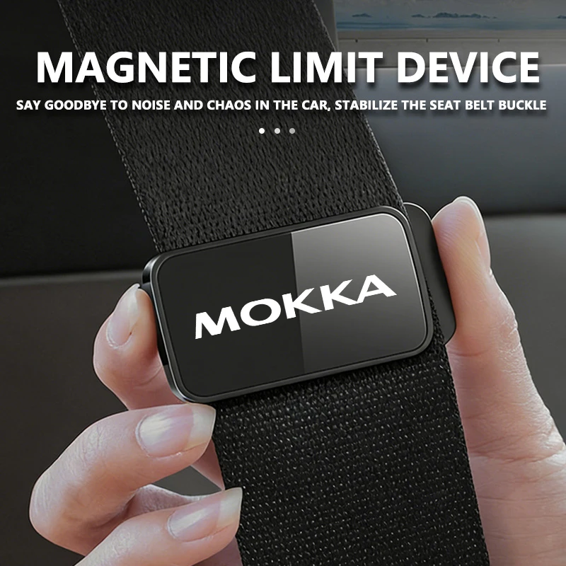For Opel Magnetic Car Interior Seat Belt Holder Stabilizer Accessories Astra H K J G Corsa E D OPC Insignia B Vectra Mokka view 3
