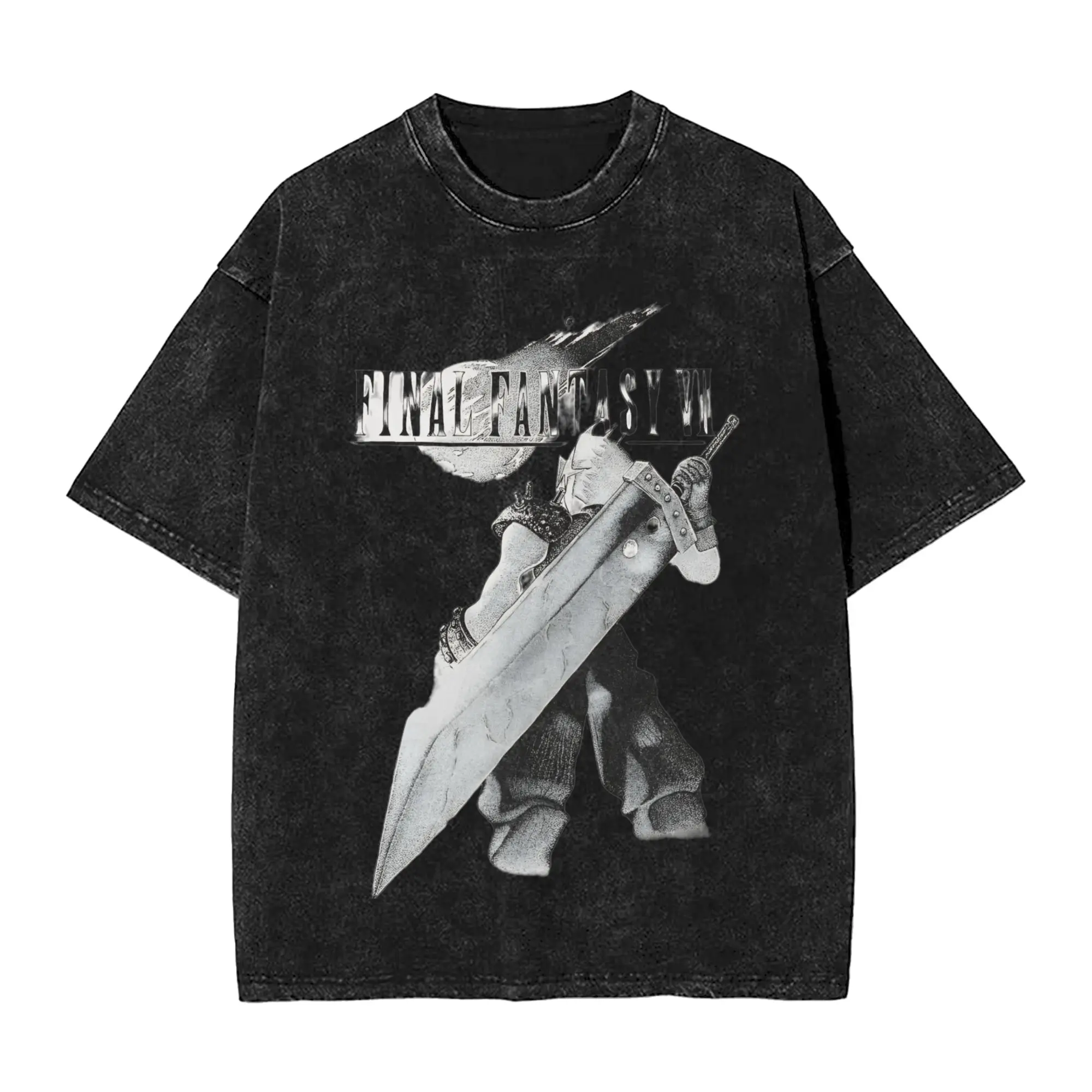 Final Fantasy Tactics The Ivalice Chronicles Delita Ramza T-Shirt Men 100% Cotton Washed T Shirts  Short Sleeve Tee Shirt Tops