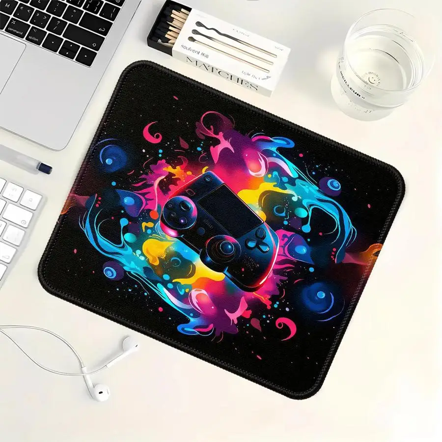 Mouse Pad office Pad Game Console Pad Keyboard Computer Laptop Pad Desk accessories overlock rubber Cool Gamepad Pattern