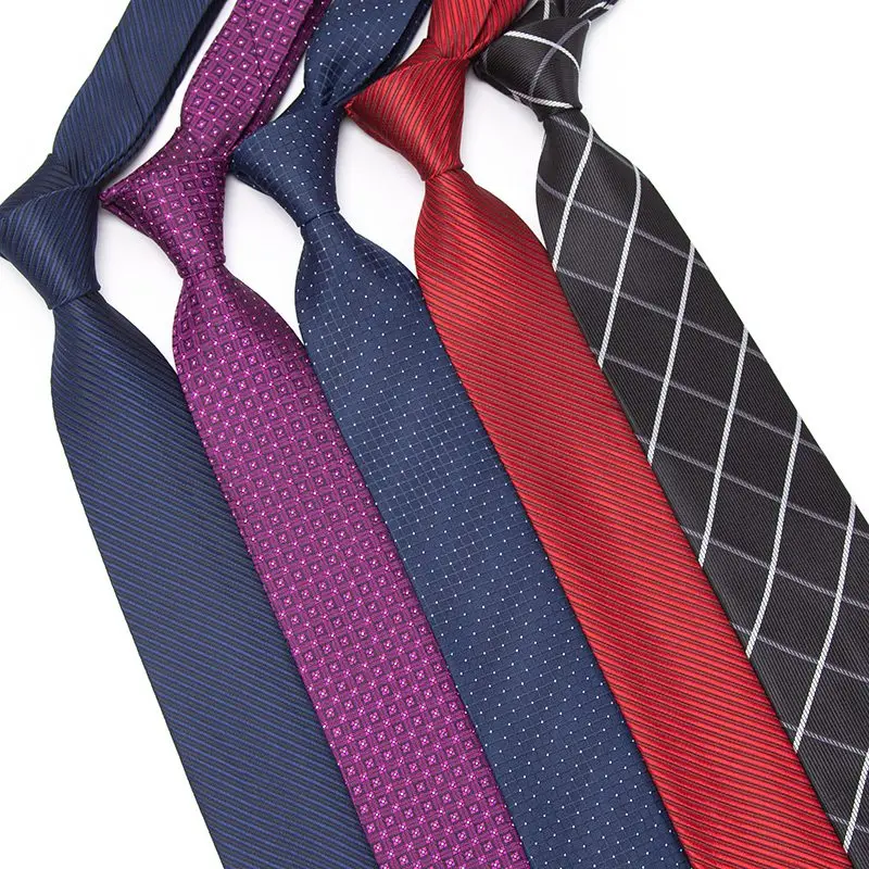 

Men's Ties Fashion Classic Stripe Flower Black 8cm Jacquard Necktie Shirts Accessories Daily Wear Cravat Wedding Party Gifts