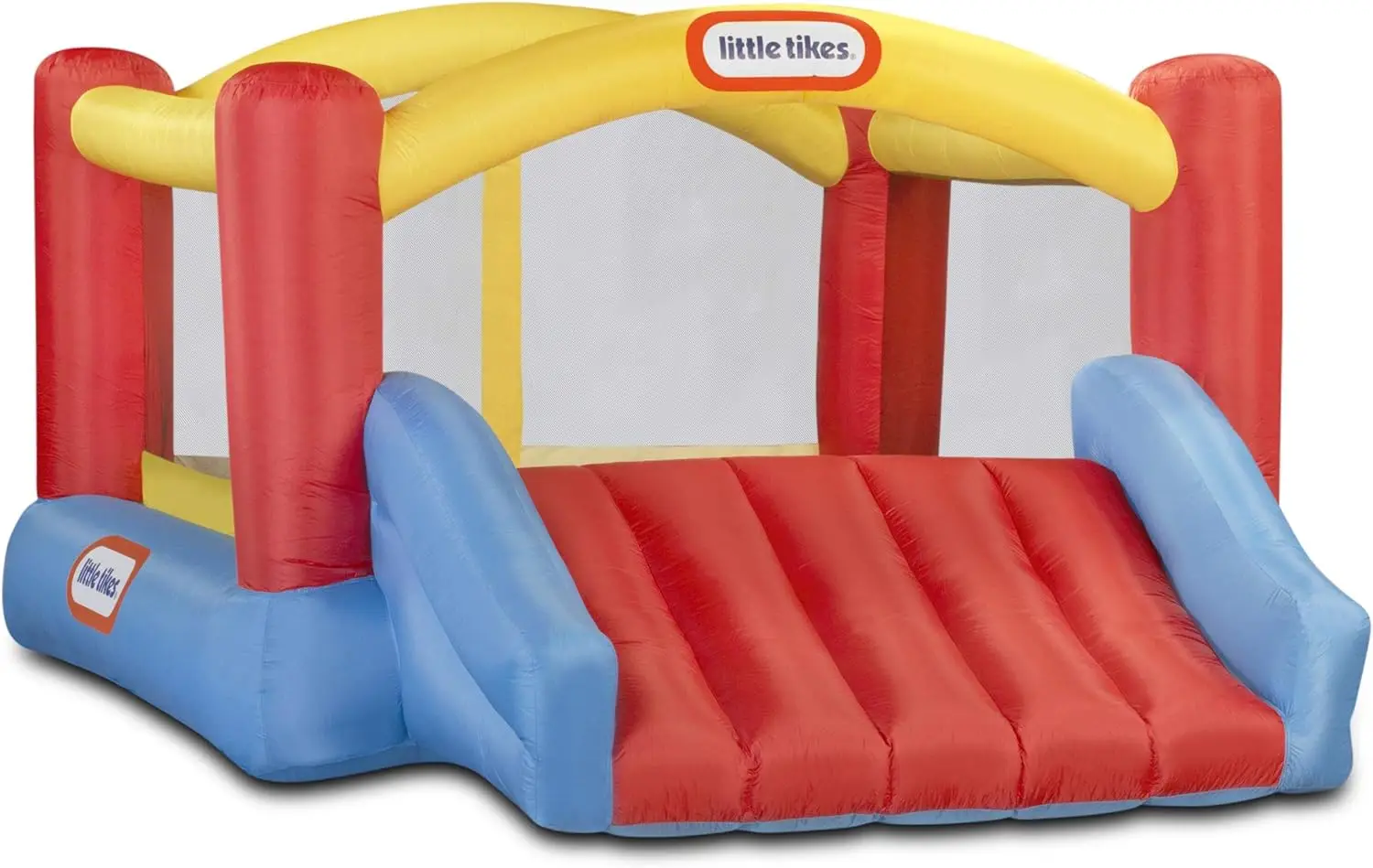 Jump 'n Slide Inflatable Bouncer Includes Heavy Duty Blower With GFCI Stakes Repair Patches And Storage Bag, for Kids Ages