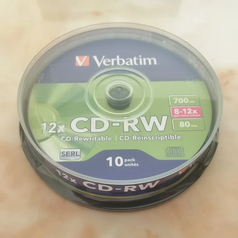 CD-RW Disc  CD Rewritable 12X 700MB 80Min 10pcs/pack