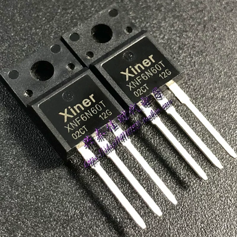 10PCS-50PCS XNF6N60T  TO220F 600V 6A NPN Channel IGBT (Insulated Gate Bipolar Transistor)