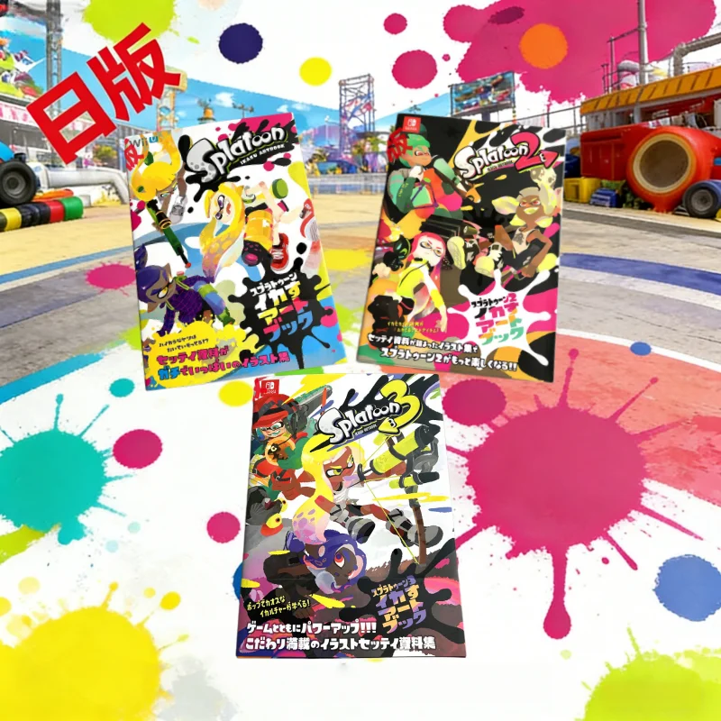 

Original Japanese Version Official SPLATOON 1-3 Series Set Art Set Collection Book Rare Collection Value Birthday Gift In Stock