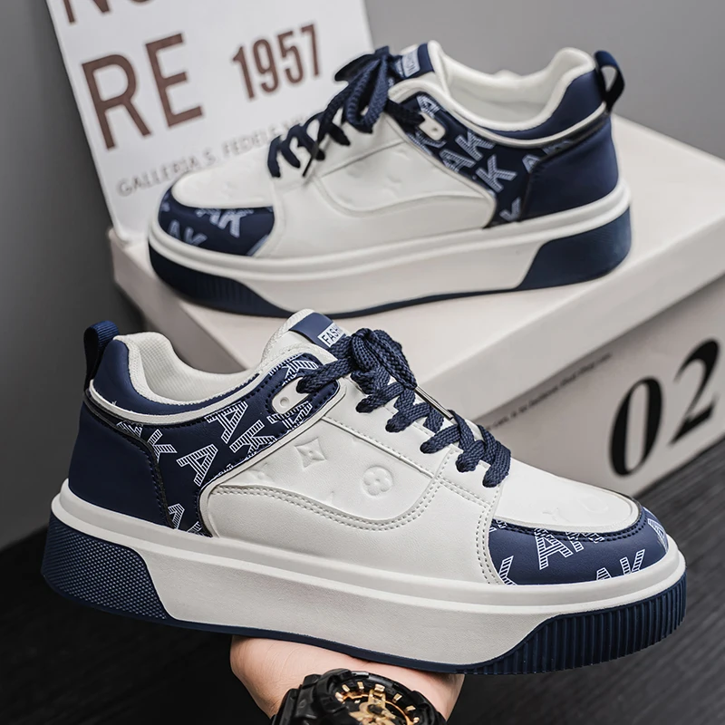

Autumn Fashion Men's Skate Sneakers Casual Streetwear Designer Shoes Men Low Cut Platform Skateboard Shoes Man Original Sneakers