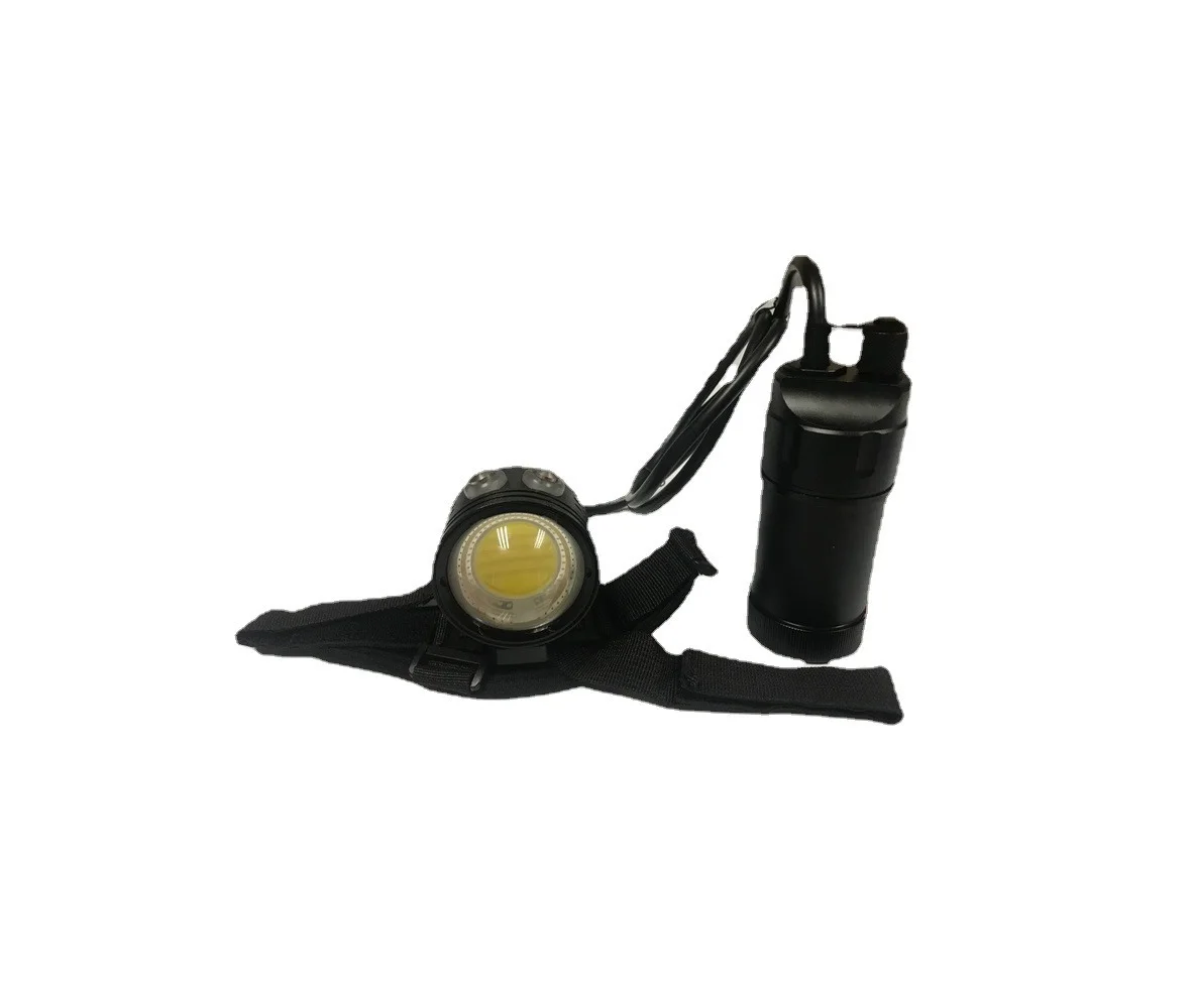 Imagem -04 - Cob Led Scuba Diving Video Light Lanterna Impermeável Tocha de Mergulho Subaquático Split Lanterna 18650 100m