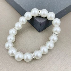 fnaf 2 rupee item Fnaf Star Girl Y2k 10mm White Pearl Strand Bracelet Aesthetic Unisex Elastic Crystal Lanyard Bracelets