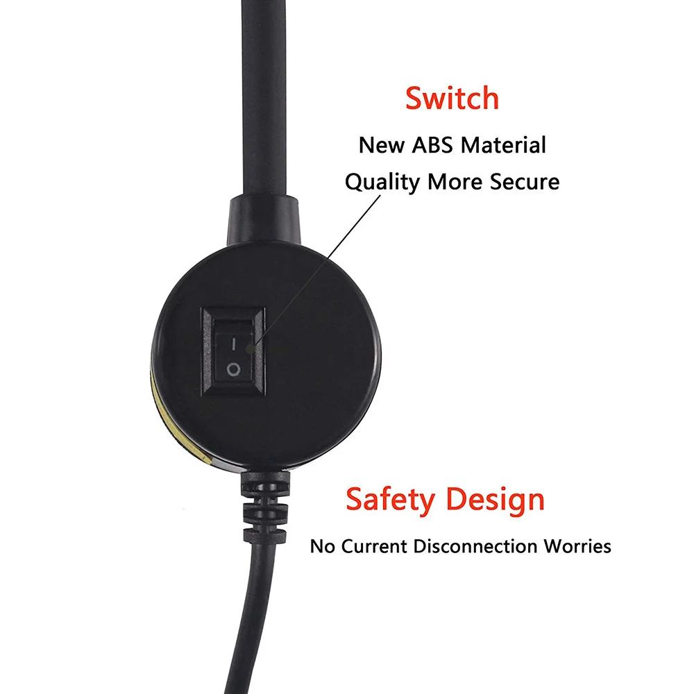 ABZV-30 LED Machine à coudre lumière couture éclairage pour établi tour perceuse presse Flexible col de cygne bras lampe de travail prise américaine