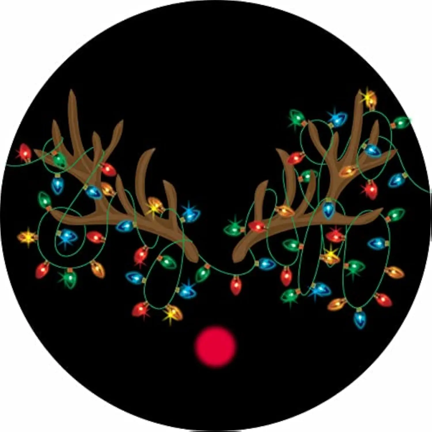 

Рога северного оленя, рождественские огни, чехол для запасного колеса, защита колеса Rudolph, защита от атмосферных воздействий