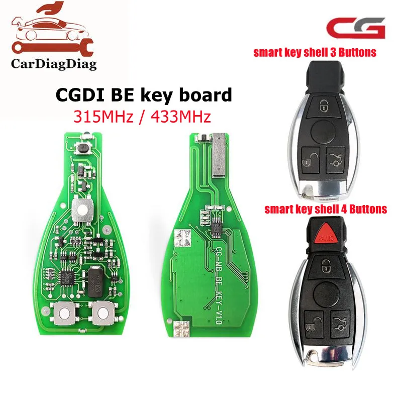 

CGDI MB CG BE Key 315MHZ/433MHZ for Mercedes Benz Work with CGDI MB Programmer For Benz FBS3 Free Shipping