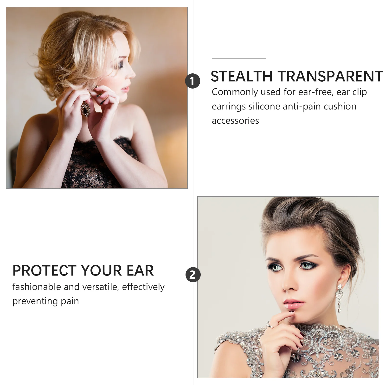 Earlobe Protective Film Tape for Earrings Support Patches Invisible Lifting Clear Duct