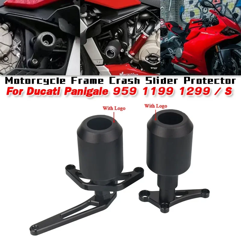 

For Ducati Panigale 959 1199 1299 / S Motorcycle Frame Crash Slider Protector Pads Motorcycle Anti-falling Protection Crash Pads