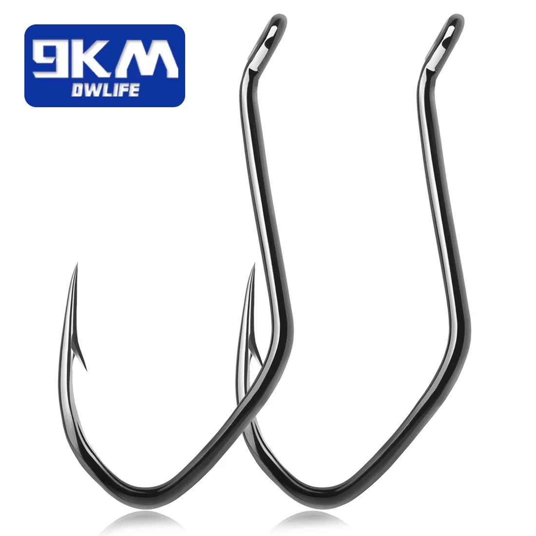 9KM Catfish Hooks Big River Hooks 25~100Pcs Live Cut Bait Fishing Hook for Catfishing Flathead Worm Hook Saltwater Freshwater