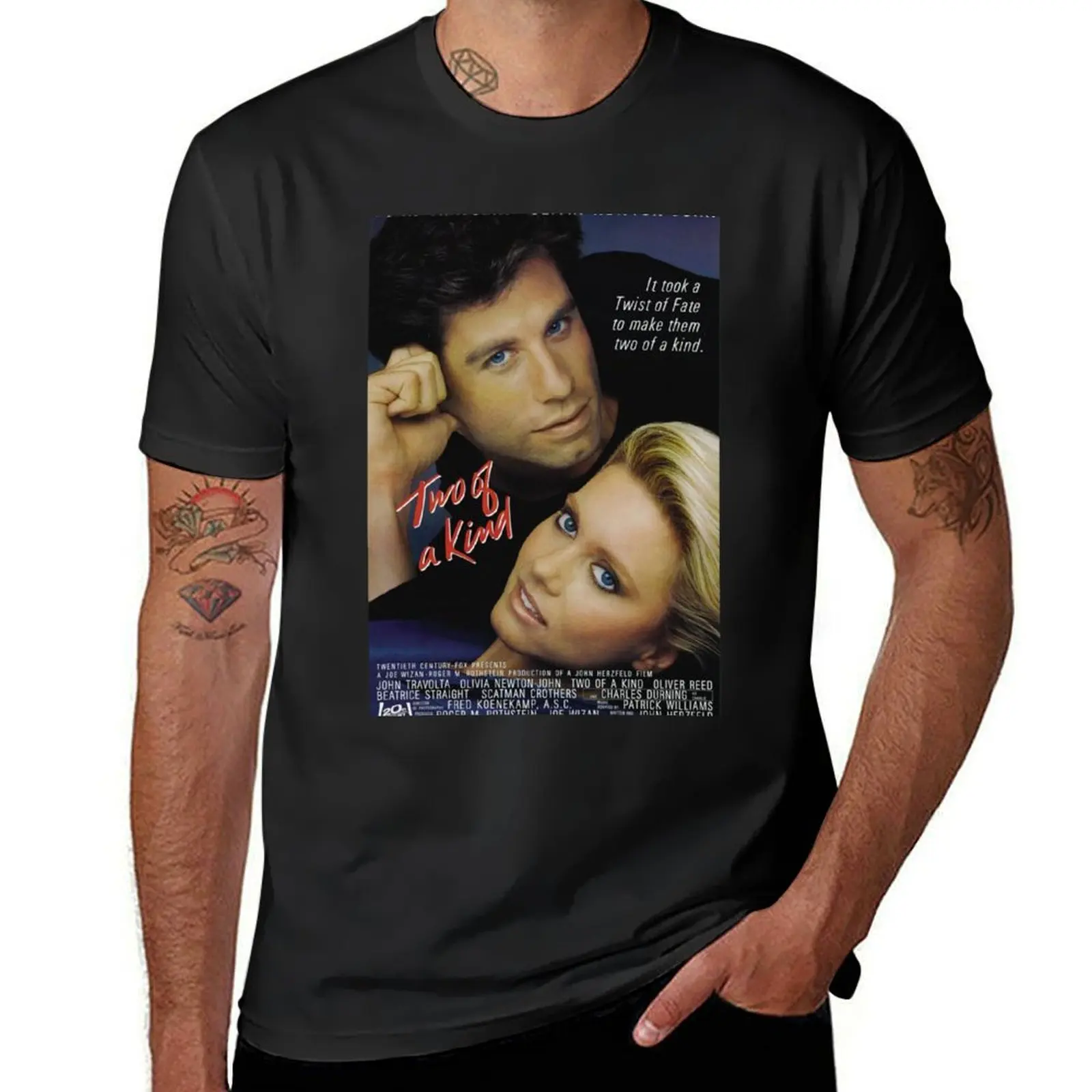 Two of a Kind John Travolta T-Shirt oversizeds shirts graphic tees Short sleeve tee sports fans t shirts for men