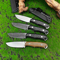 Tactical Fixed Blade Knife G10 or Linen Handle with Sheath Straight Handle Knife EDC Outdoor Camping  Hunting Hiking Rescue Tool