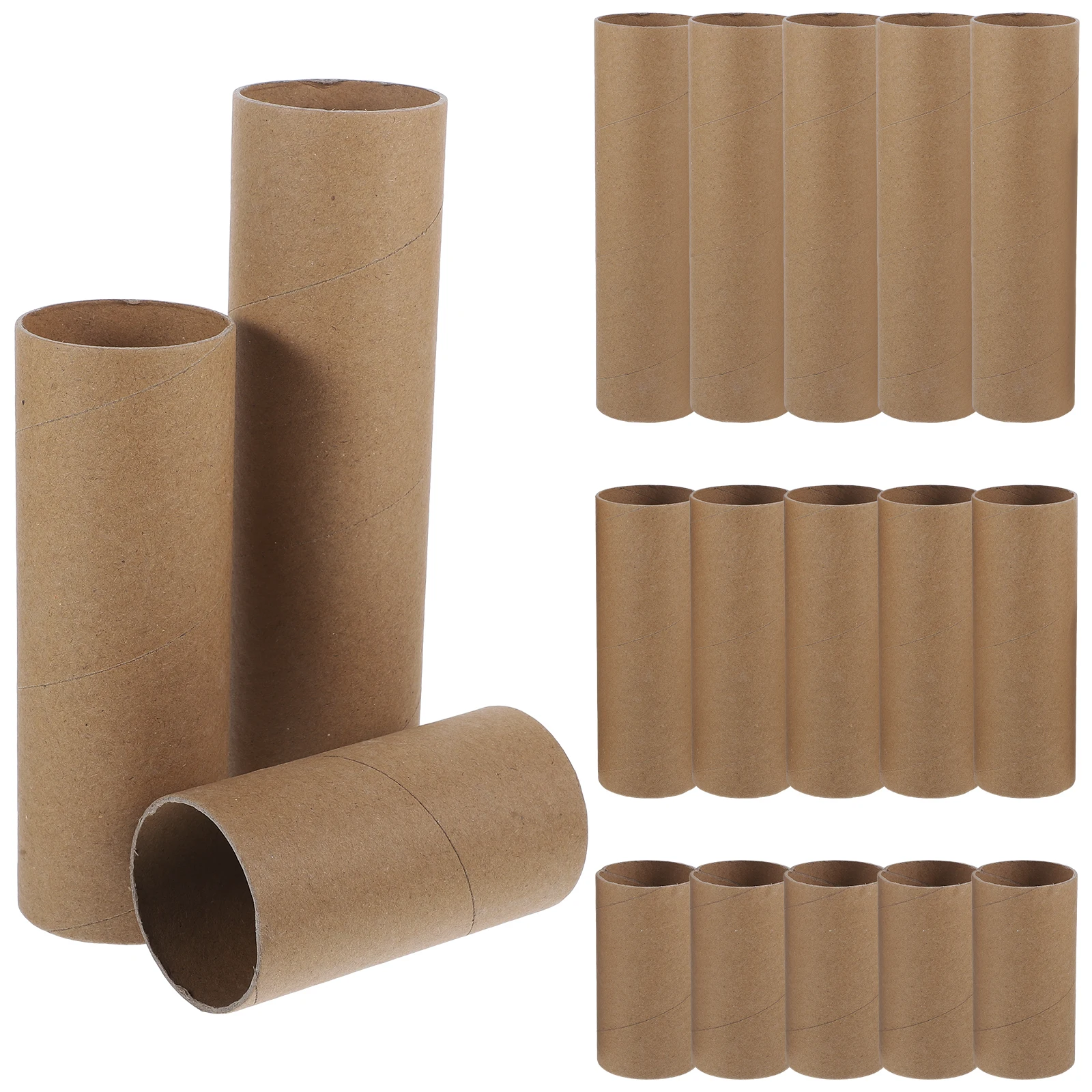 

18pcs Paper Tube Craft Roll Cardboard Tubes Diy Art Projects Kindergarten Creative Crafts Outdoor Travel-Friendly Kids