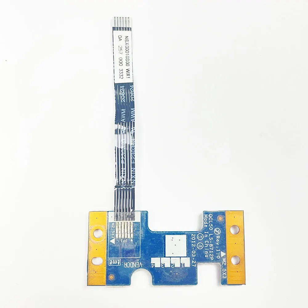 For HP Envy M6 M6-1000 TPN-C107 laptop Power Button Board with Cable switch Repairing Accessories QCL50 LS-8712P