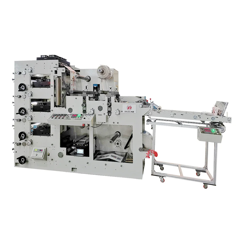 Narrow Web Automatic Flexo Die Cutting and Printing Machine for Blank Paper Cup Fan